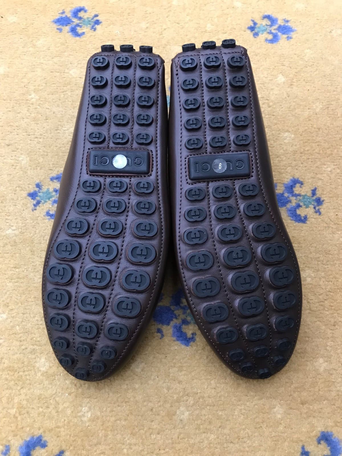 Gucci Loafers Leather Shoes Drivers Brown Horsebit Mens UK 9 US 10 EU 43 NEW thumbnail 9