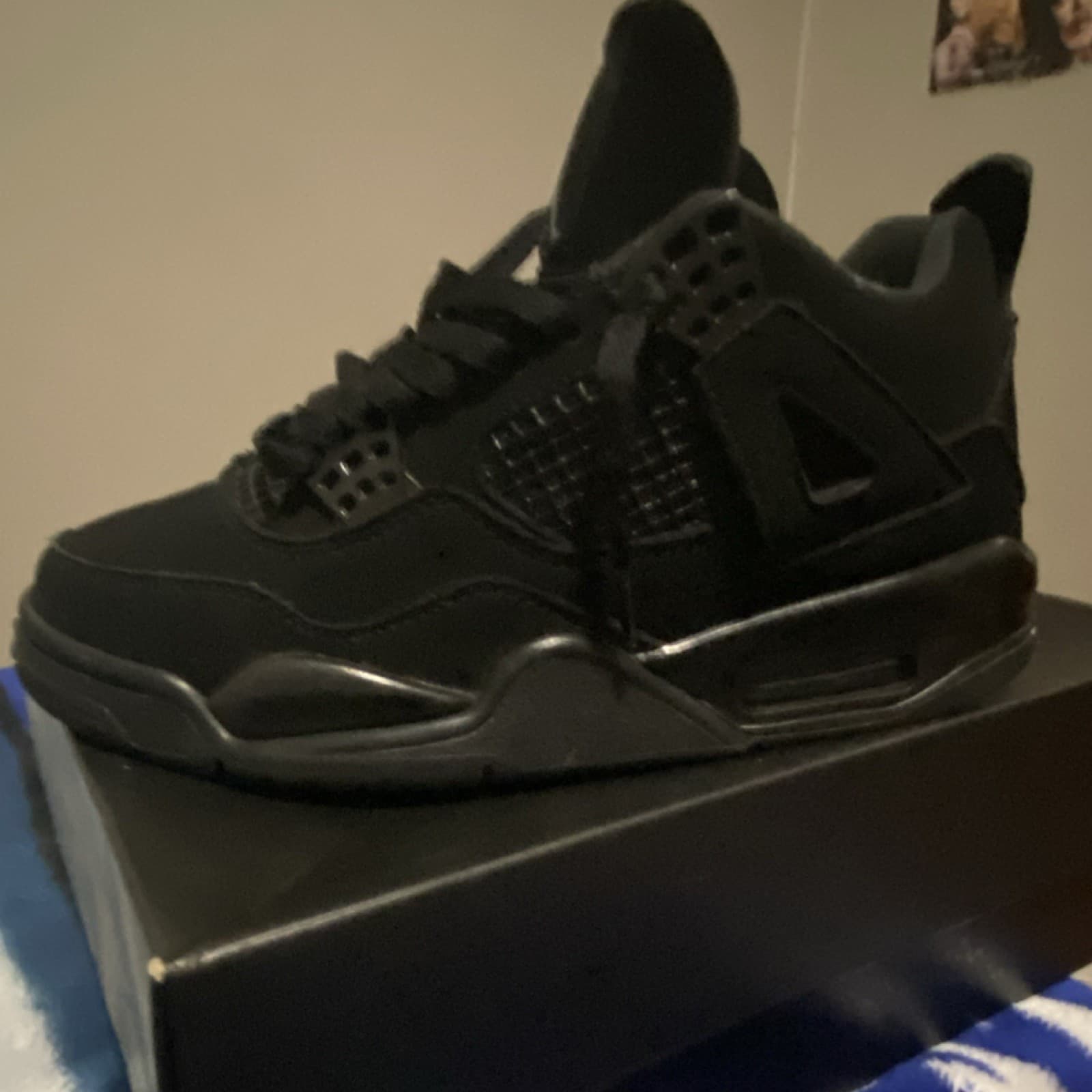 Jordan Air Jordan 4 Retro Black Cat 2020 CU1110-010 Men's Sneakers Black