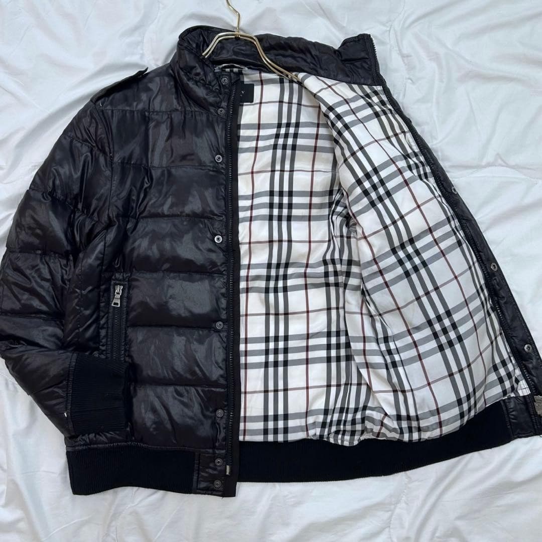 Burberry Black Label Down Jacket Asian fit L US size M Authentic Polyester Used