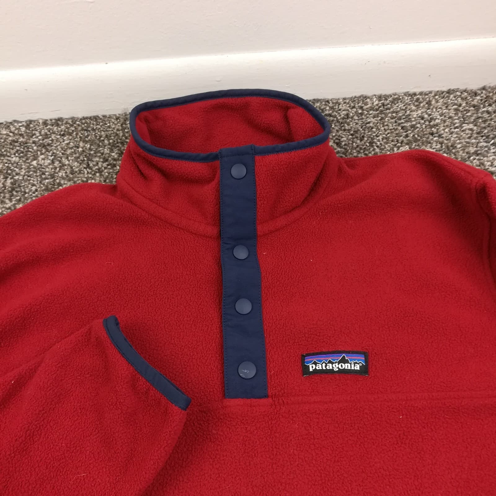 Patagonia Jacket Micro D Snap-T Pullover Red Mens Medium 26165