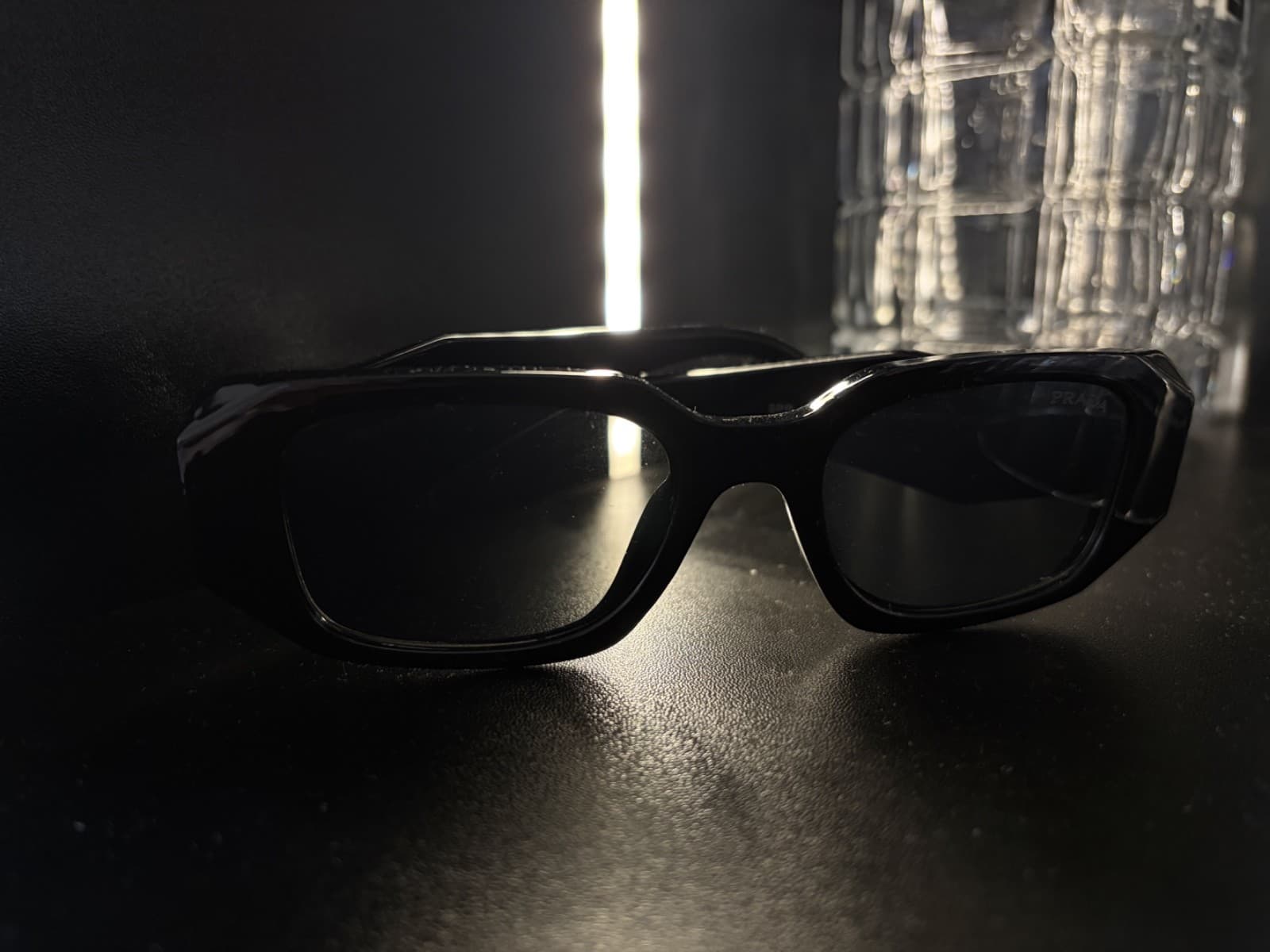 Prada Milano PR17WS Sunglasses  49 mm-Black Frame & Lens thumbnail 9