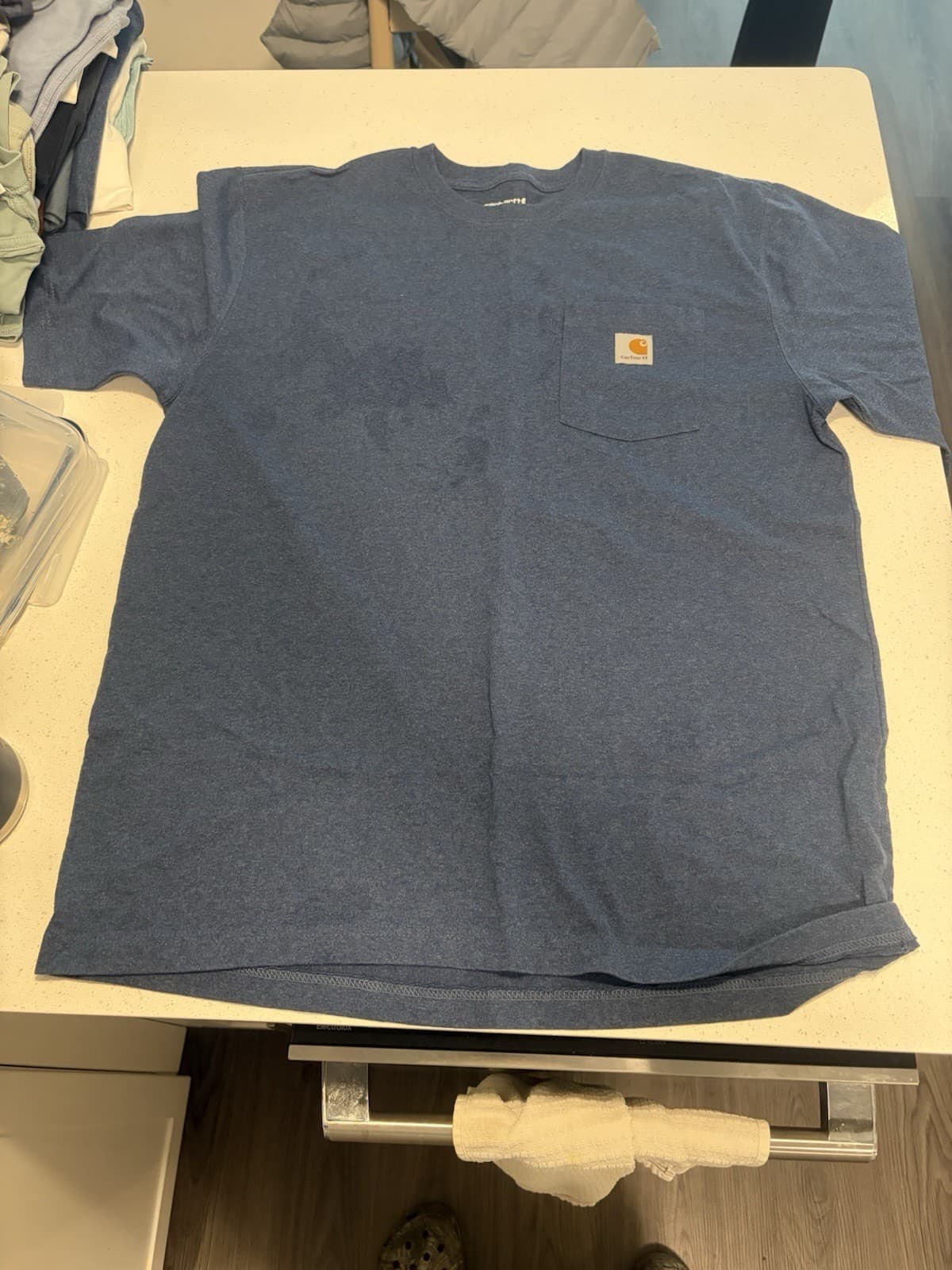 Carhartt K87-413 Large Mens Regular Shirt Blue