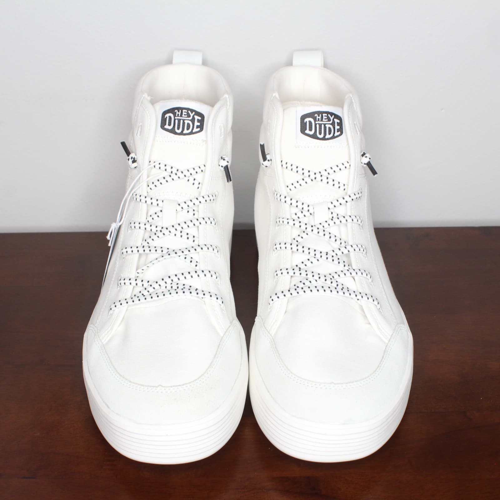 Hey Dude Cody Hi M Essentials-Up High Top Sneakers White/ Grey Men's Size 13 New thumbnail 5