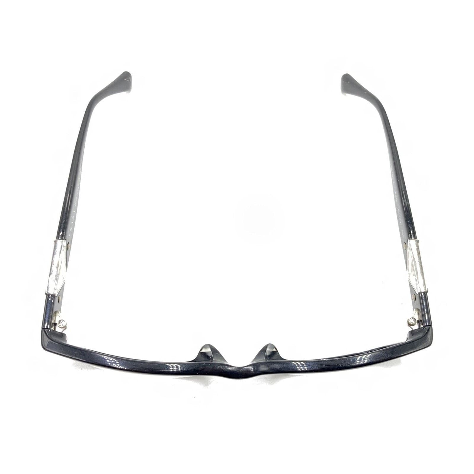 Prada VPR 10O-A 1AB-1O1 Black Rectangle Eyeglasses Frames 54-18 135 Italy thumbnail 3