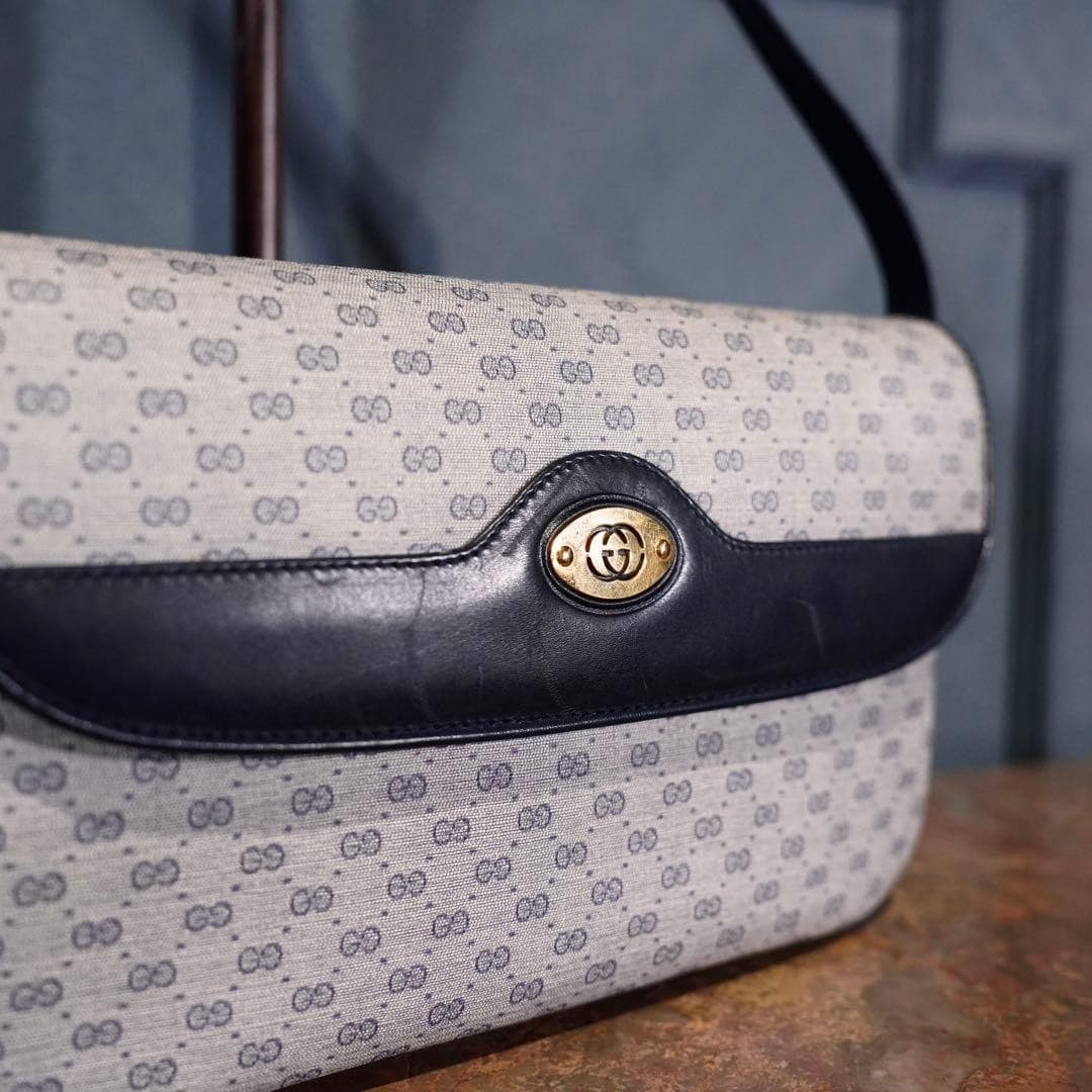 GUCCI Old Gucci GG Pattern Logo Shoulder Bag Made in Italy From Japan thumbnail 20