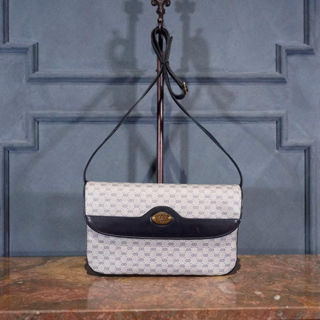 GUCCI Old Gucci GG Pattern Logo Shoulder Bag Made in Italy From Japan thumbnail 18