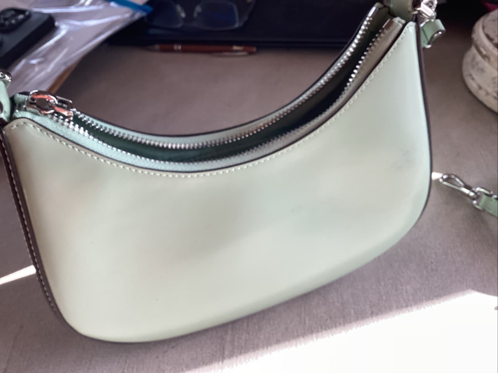 Kate Spade Sam Icon Small Convertible Crossbody Pistachio Cream NEW thumbnail 4