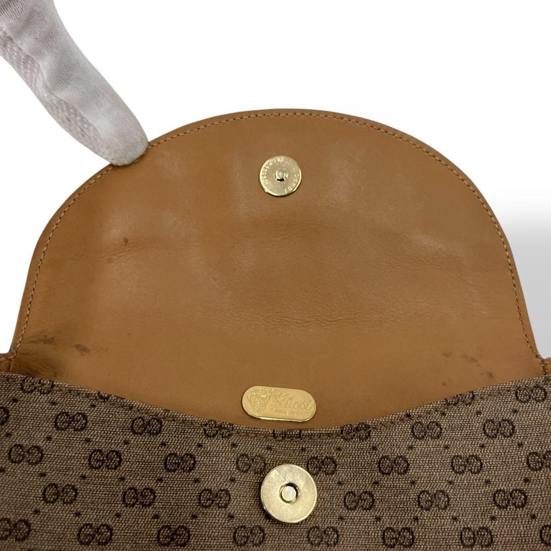 GUCCI 007·406·1301 Old Gucci Micro GG Mini Shoulder Bag PVC Italy thumbnail 16