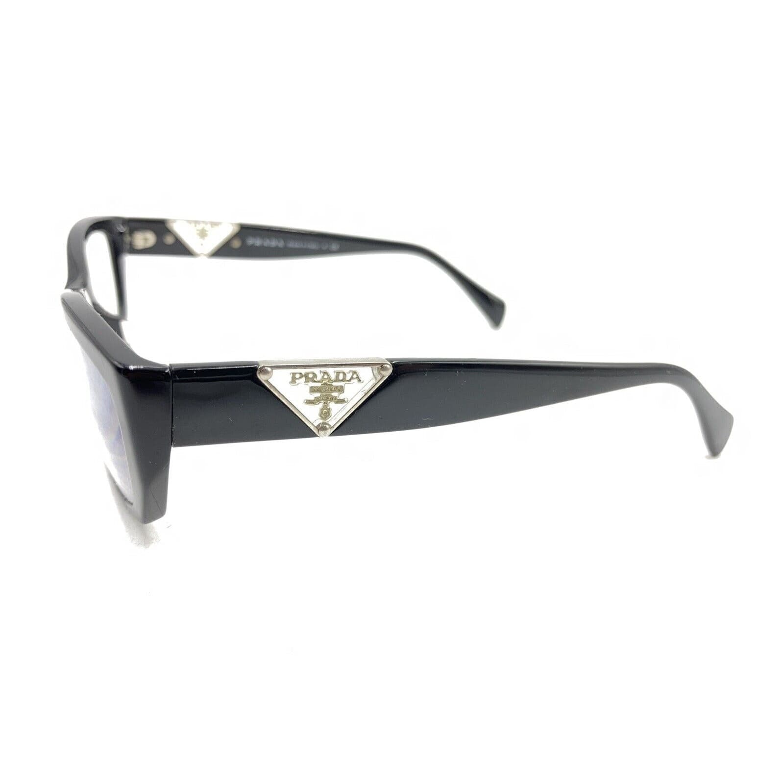 Prada VPR 10O-A 1AB-1O1 Black Rectangle Eyeglasses Frames 54-18 135 Italy thumbnail 7