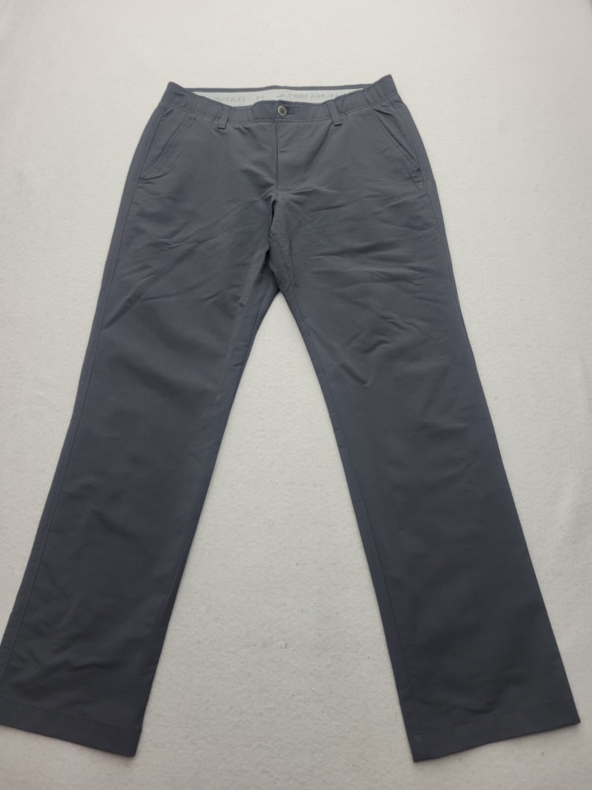 Under Armor Men Pants 34X32 Black Performance Golf Jordan Button Classic