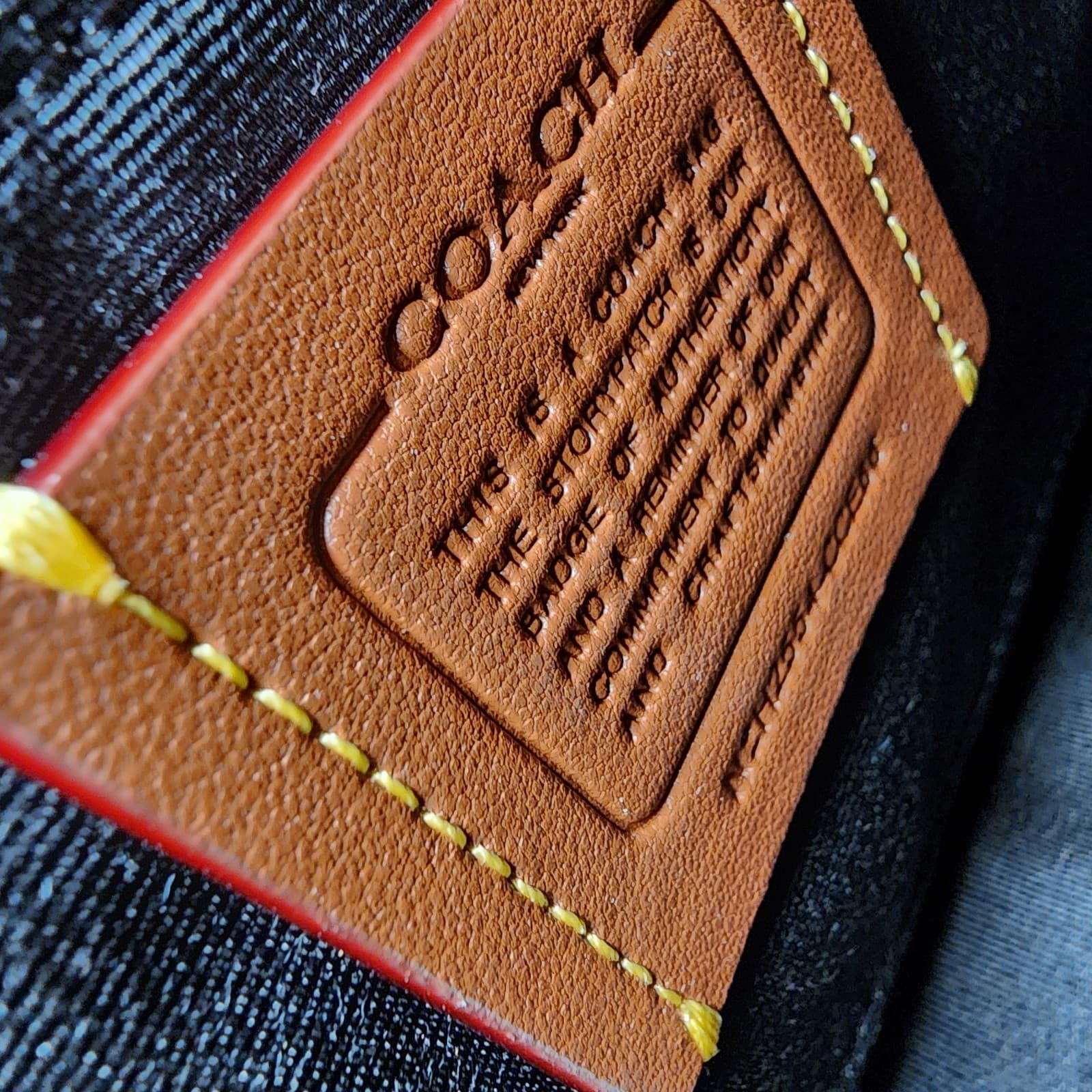 NWT COACH CCE86 Teri Shoulder Bag With Beaded Coach Graphic Smooth Leather Black thumbnail 6