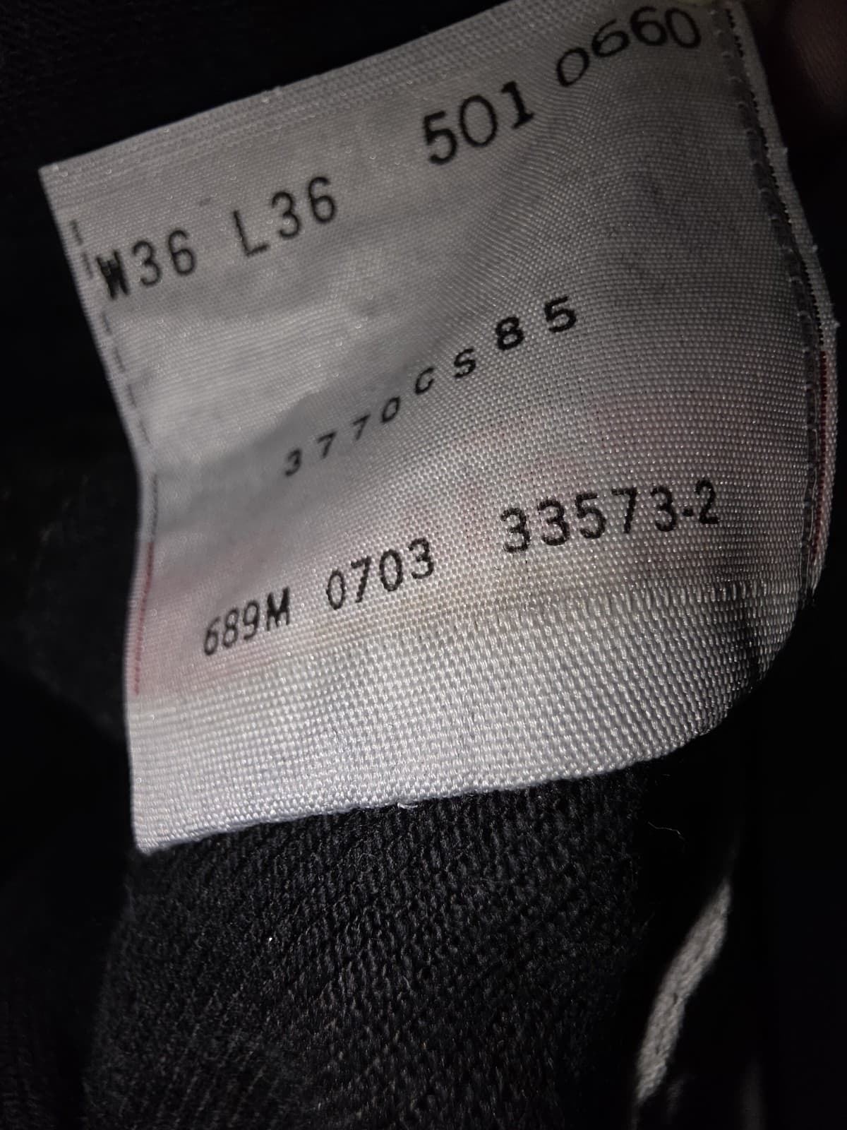 Levis 501 Jeans Mens 36x36 Faded Black Button Fly Straight Leg Dark Wash Denim thumbnail 19