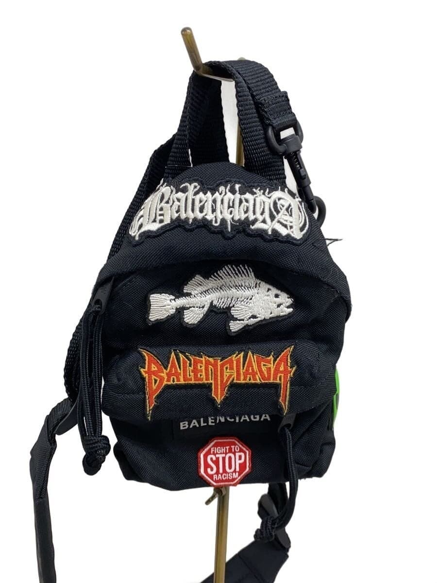 Balenciaga Black Nylon Shoulder Bag 656060 For Women's Auth From Japan RIN