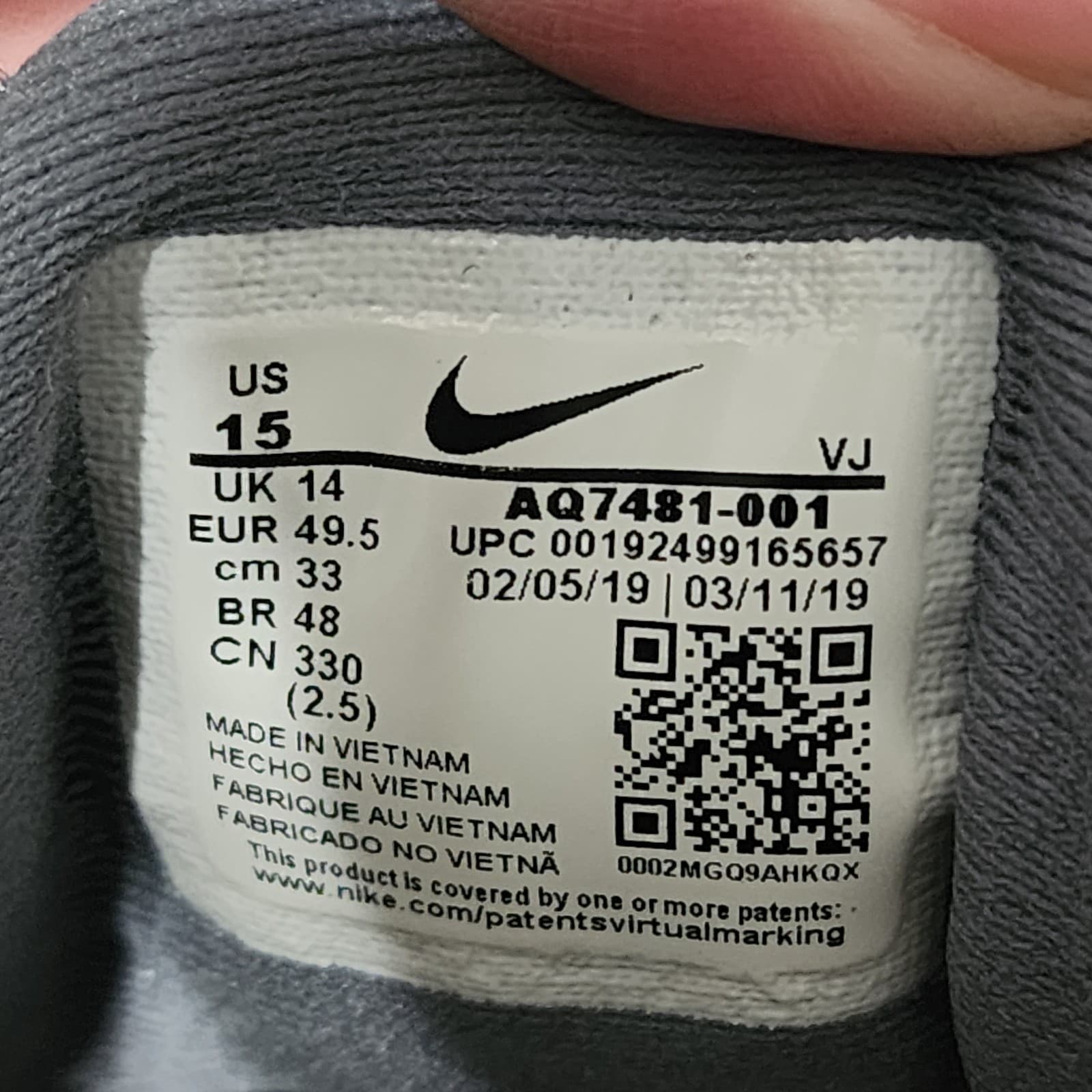 Nike Downshifter 9 (AQ7481 008) Men's Running Shoes Sneakers Size 15 Gray thumbnail 9