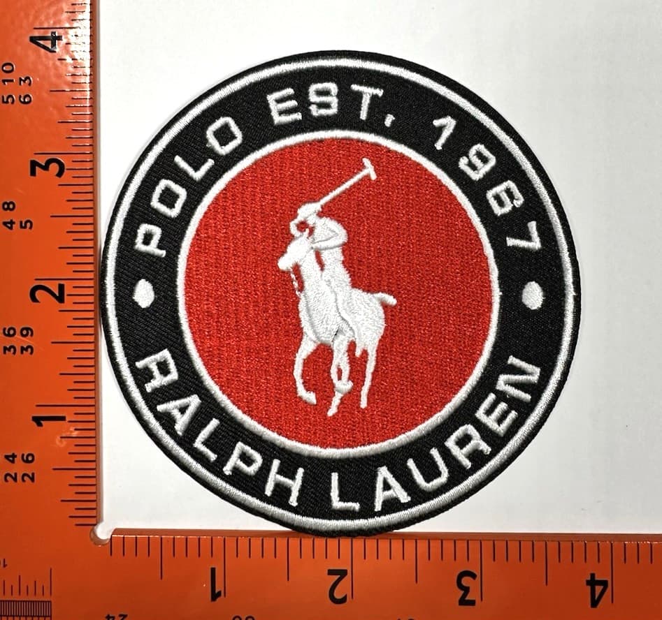 Polo Ralph Lauren EST. 1967 Embroidered Patch Iron On Sew On Logo Badge USA