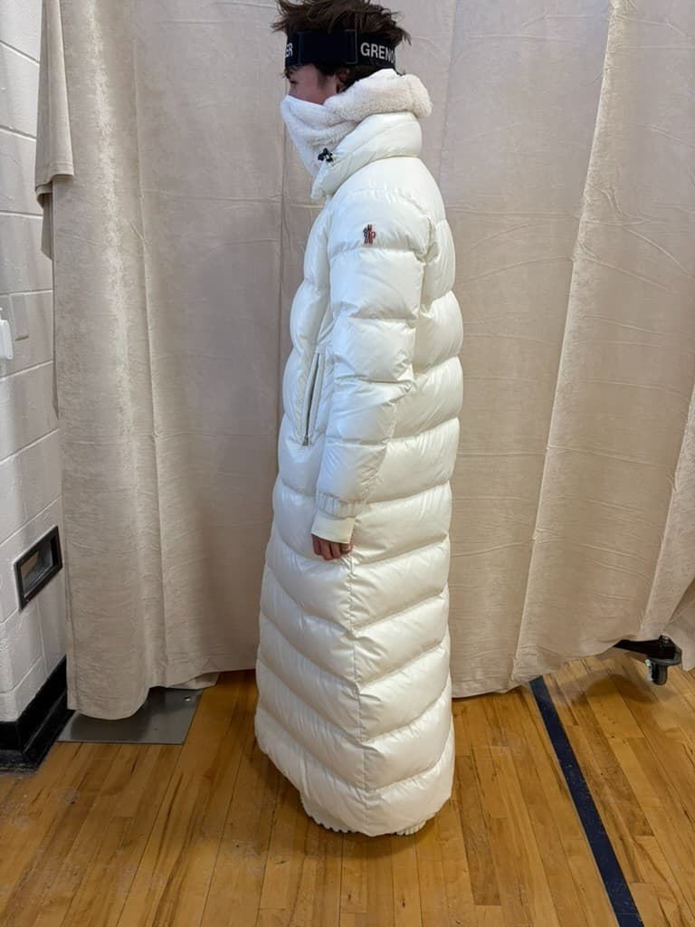 Moncler White Hanoverian Down Coat - Unreleased, from Jan 31 Aspen Fashion Show thumbnail 2