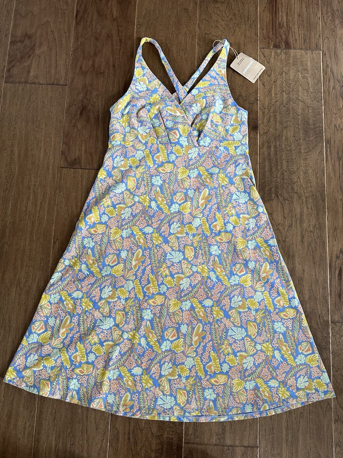 Patagonia NWT Amber Dawn Dress in Abundant Blue Women’s Size S thumbnail 6