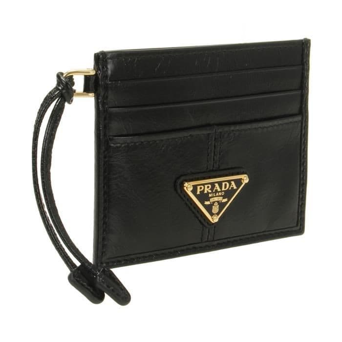 Prada Leather Card Holder 132352228 thumbnail 2