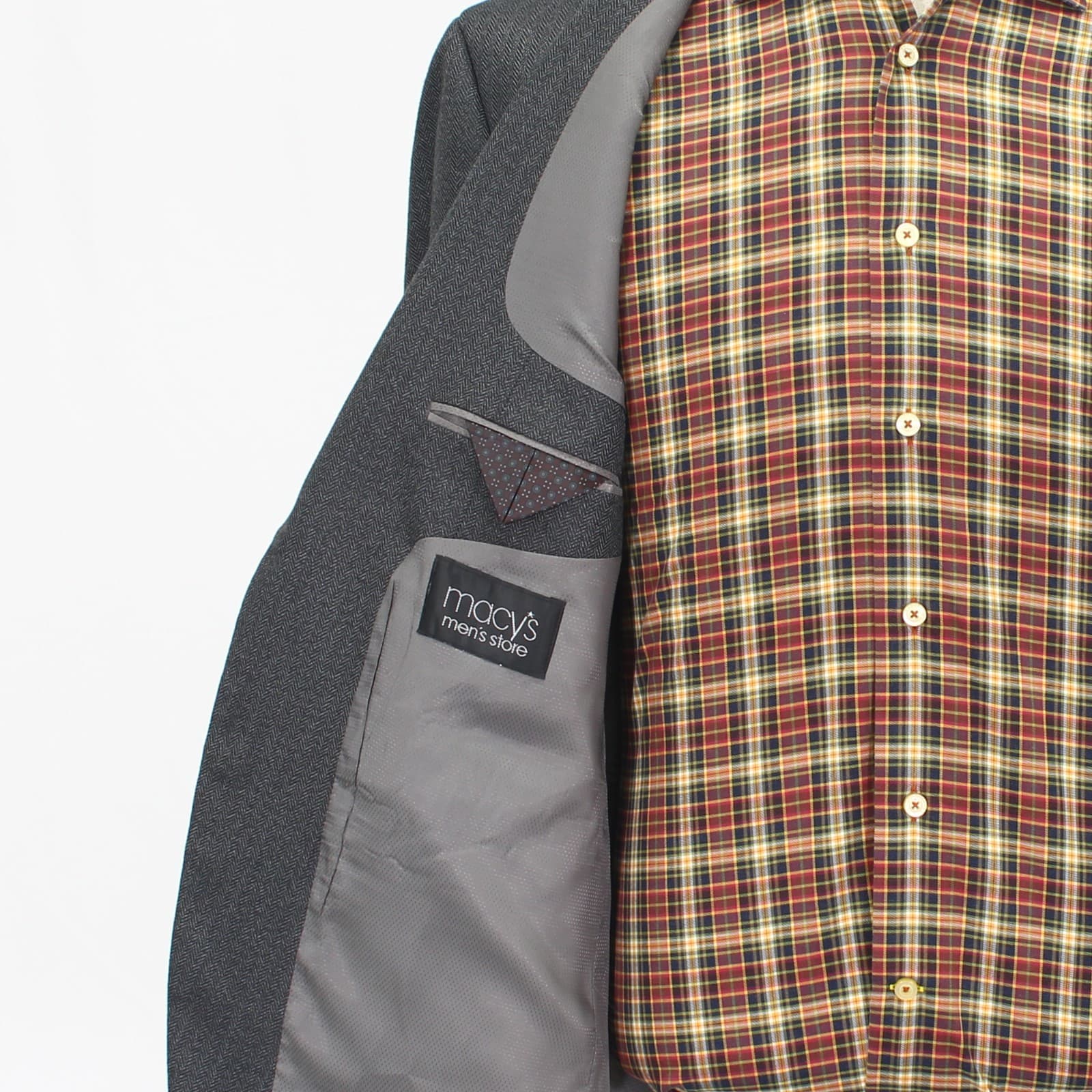 Michael Kors 44S Gray Sport Coat Blazer Jacket HB 2-Button Polyester thumbnail 9