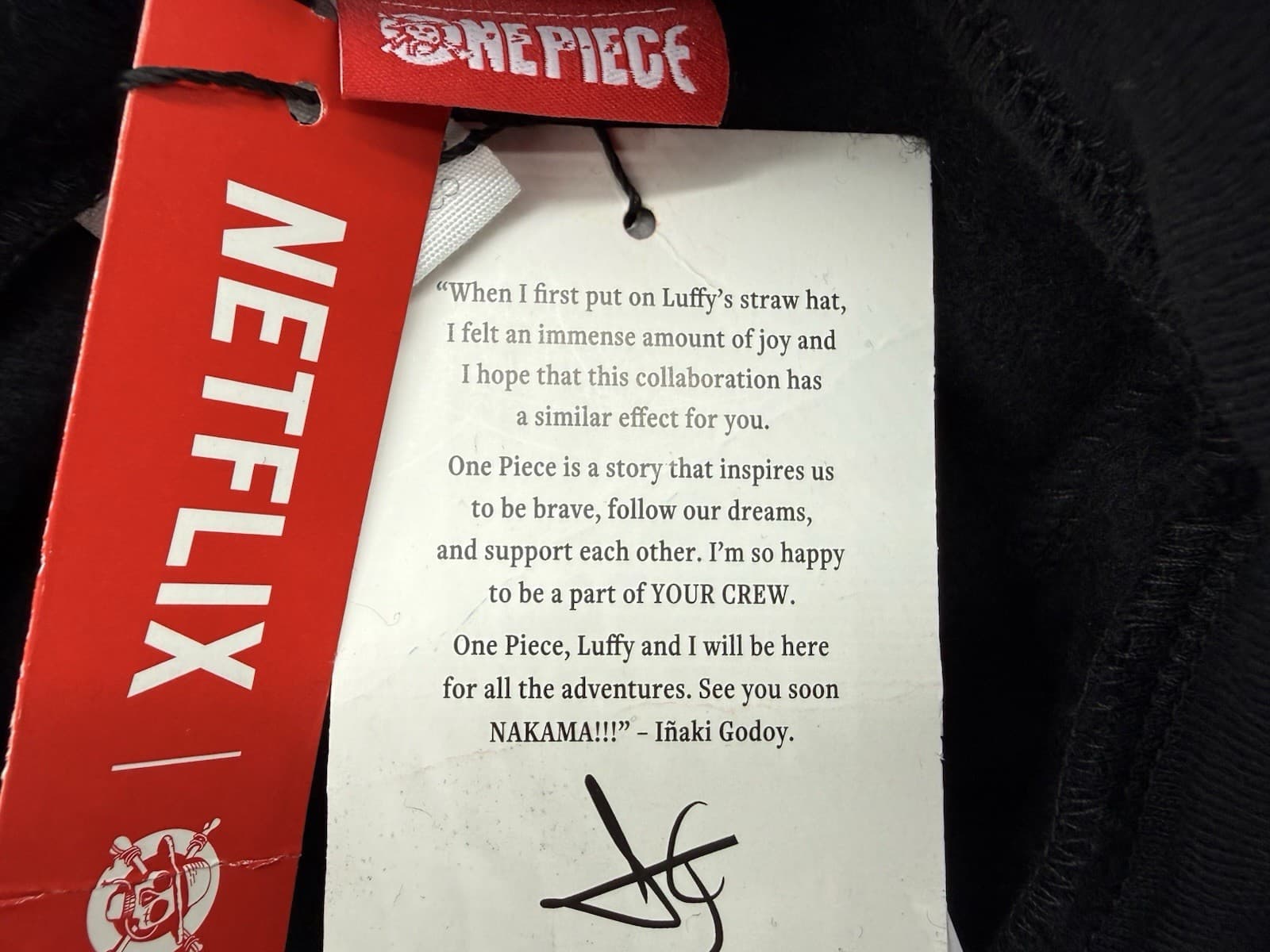 NWT Zara Big Boys Netflix One Piece Black Fleece Hooded Pullover Sweatshirt 9-10 thumbnail 10