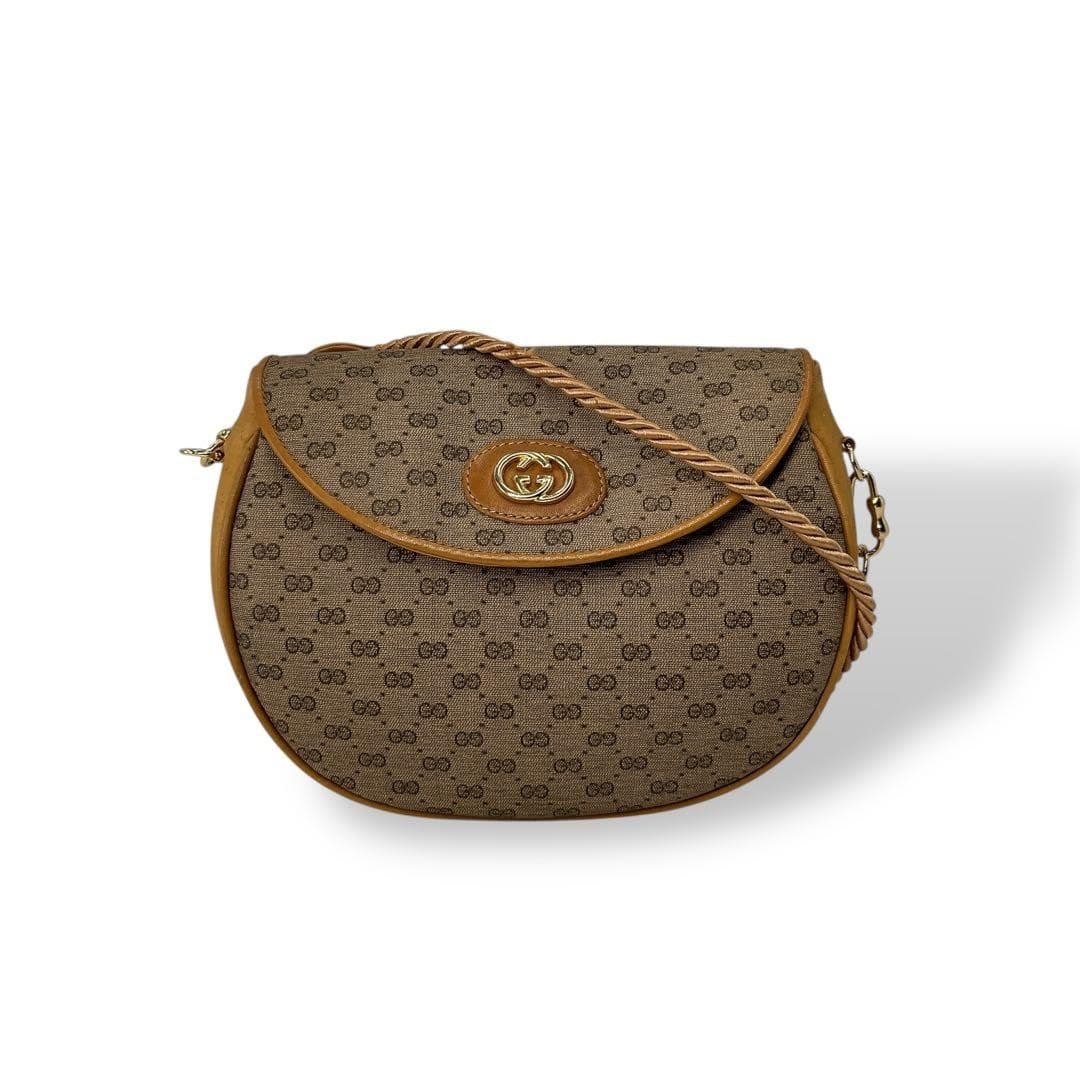 GUCCI 007·406·1301 Old Gucci Micro GG Mini Shoulder Bag PVC Italy