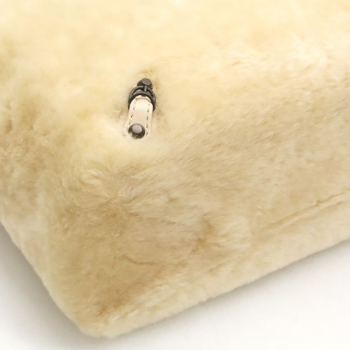 Balenciaga Tote Bag Leather Fur Biege Auth From Japan RA thumbnail 3