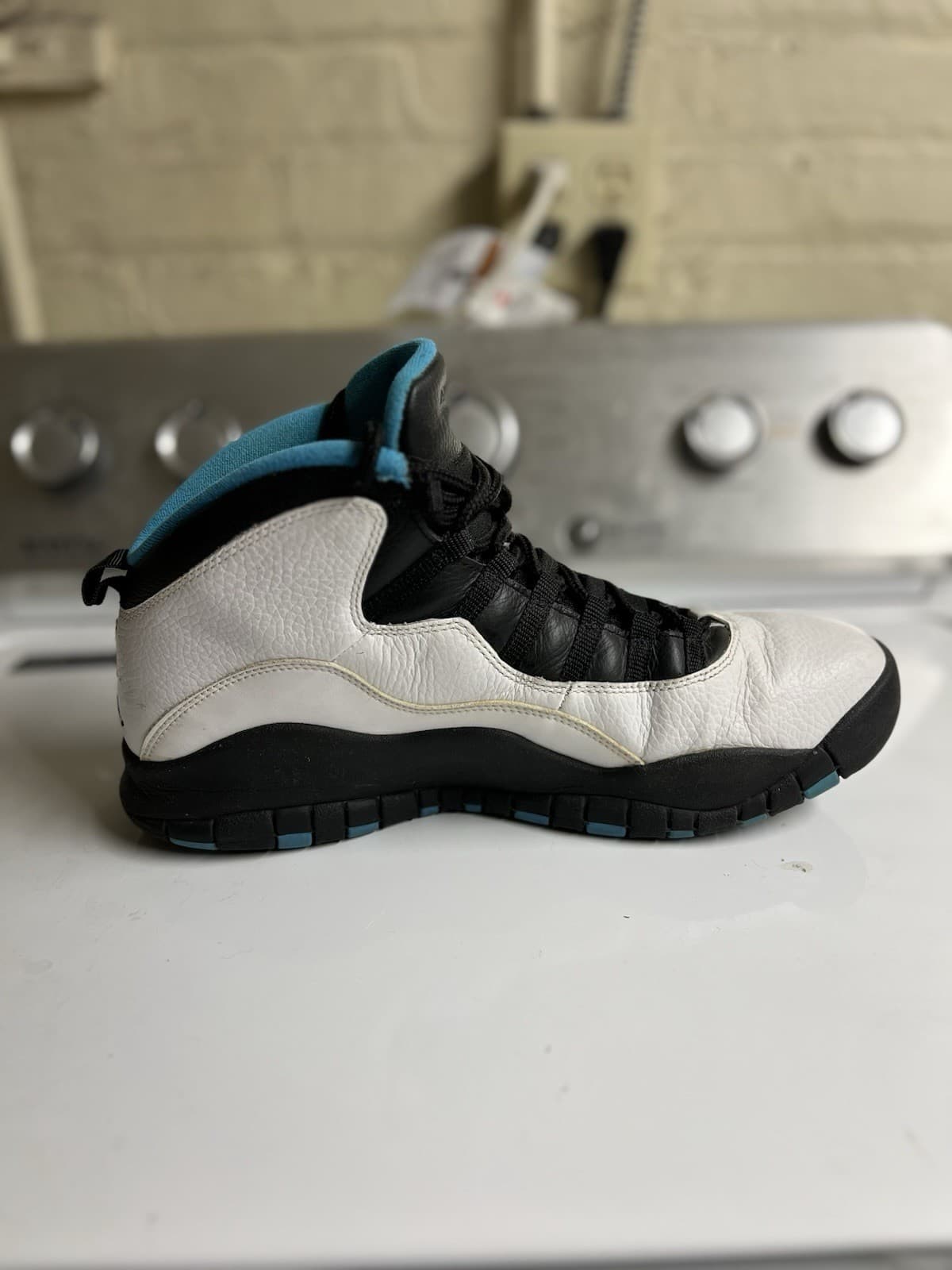 Jordan 10 Retro Powder Blue 2014 White Black Men’s With Original Box, Size 12 thumbnail 6