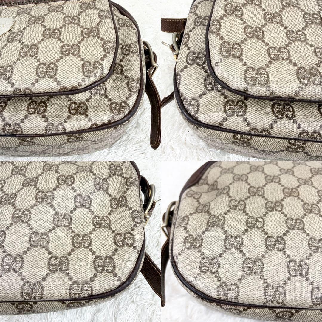 GUCCI Old GUCCI GG Supreme Diamante Shoulder Bag Brown Logo Hardware Italy thumbnail 24