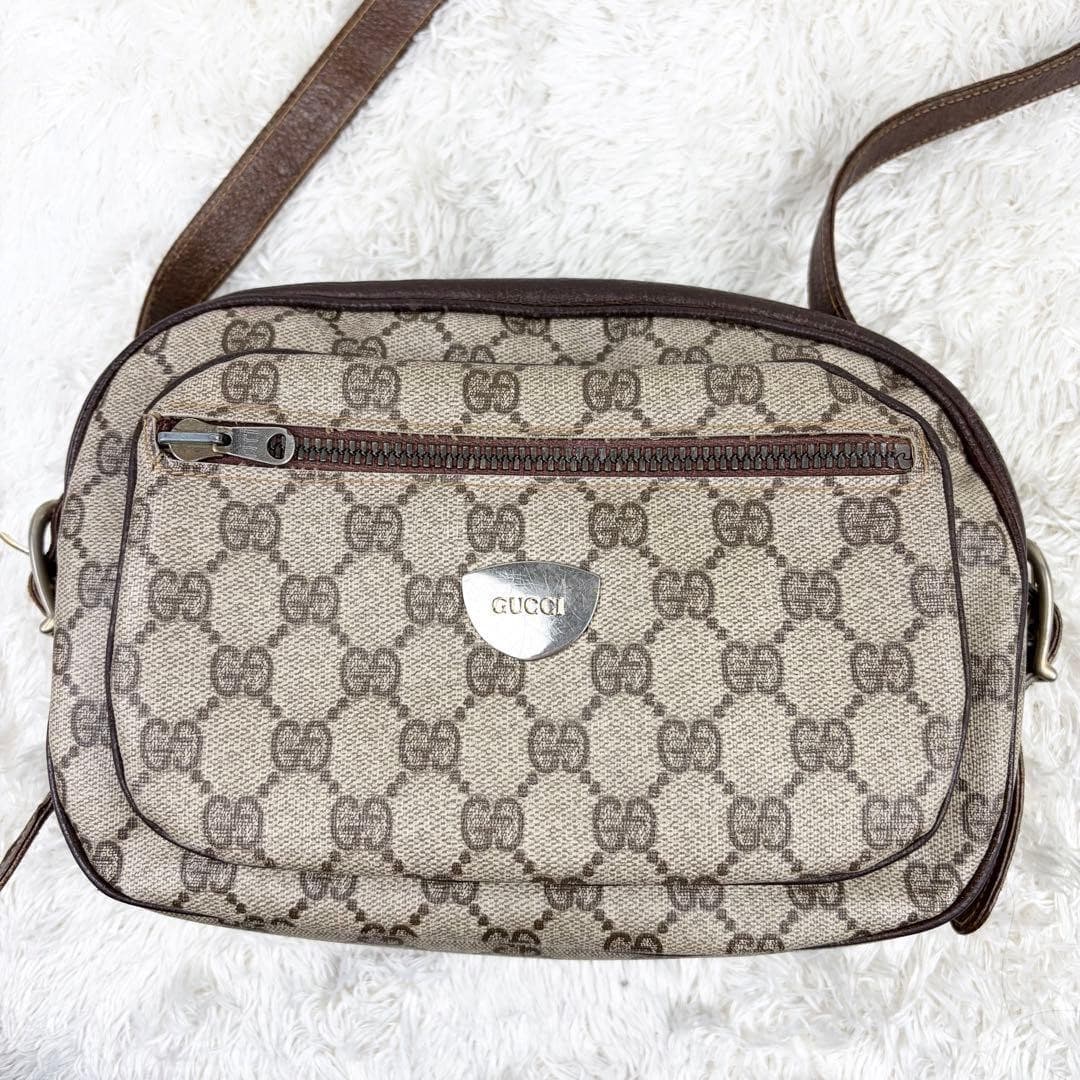 GUCCI Old GUCCI GG Supreme Diamante Shoulder Bag Brown Logo Hardware Italy thumbnail 22