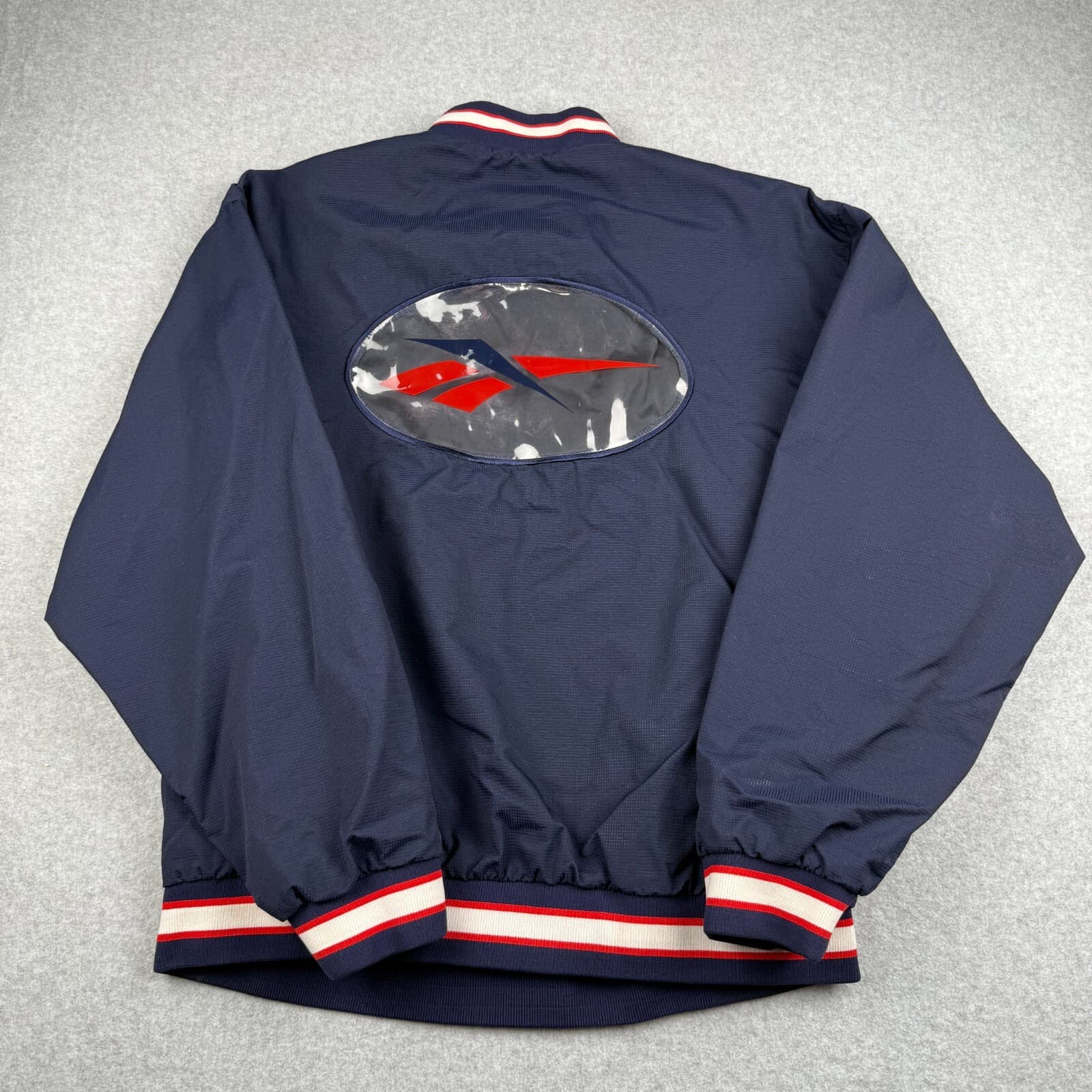 Vintage Reebok Pullover Jacket Windbreaker Big Logo 90s Embroidered L Men’s