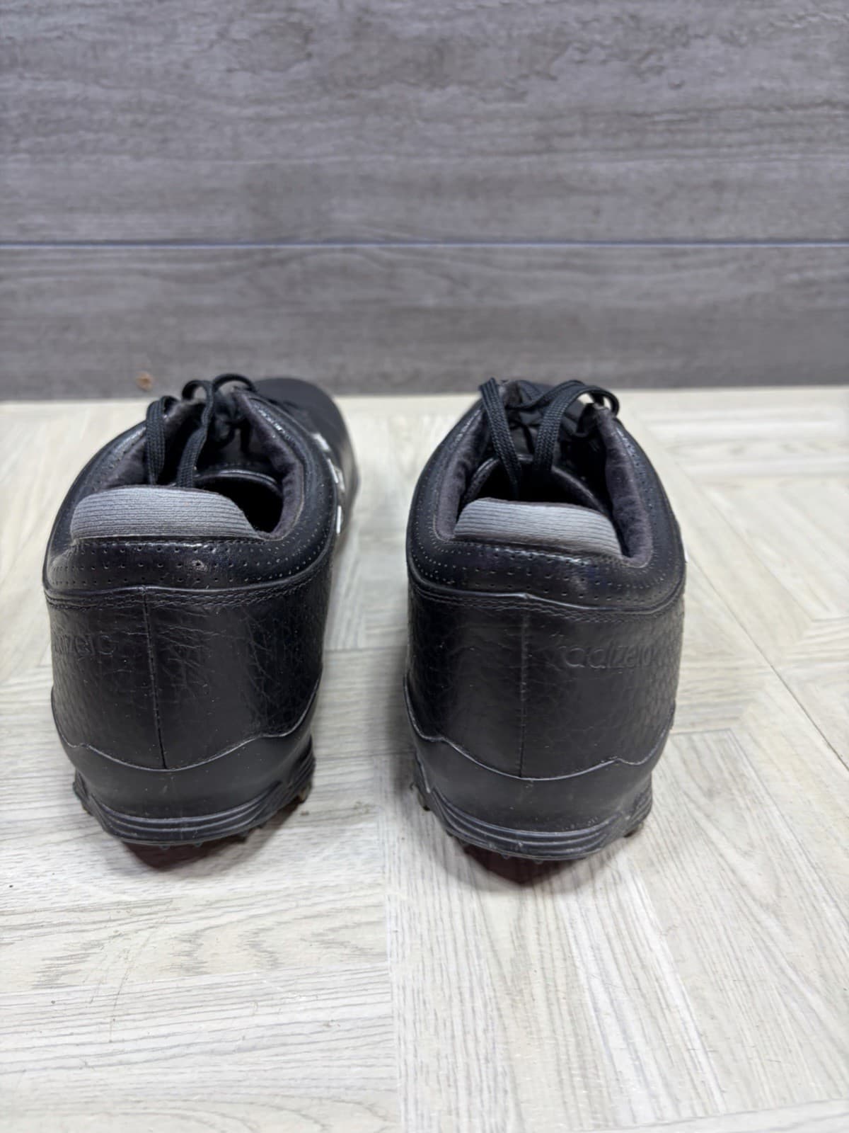 Adidas Adizero Tour Men's 8.5 Black Leather Lace Up Golf Shoes (674912) Cleats thumbnail 8