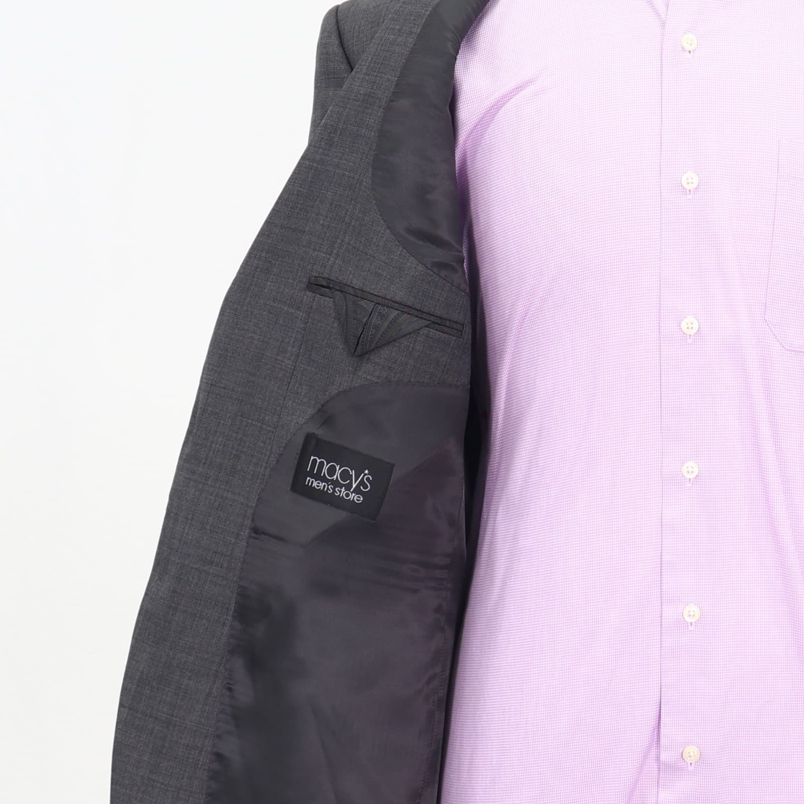 Ralph Lauren 44R Gray Sport Coat Blazer Jacket Solid 2-Button Wool thumbnail 9