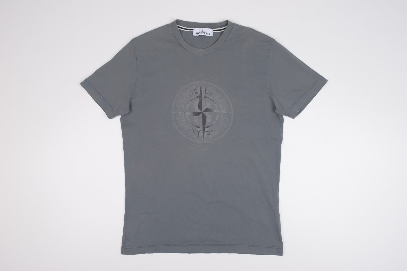Stone Island T-Shirt Logo Grey, Size L (DUTY FREE)