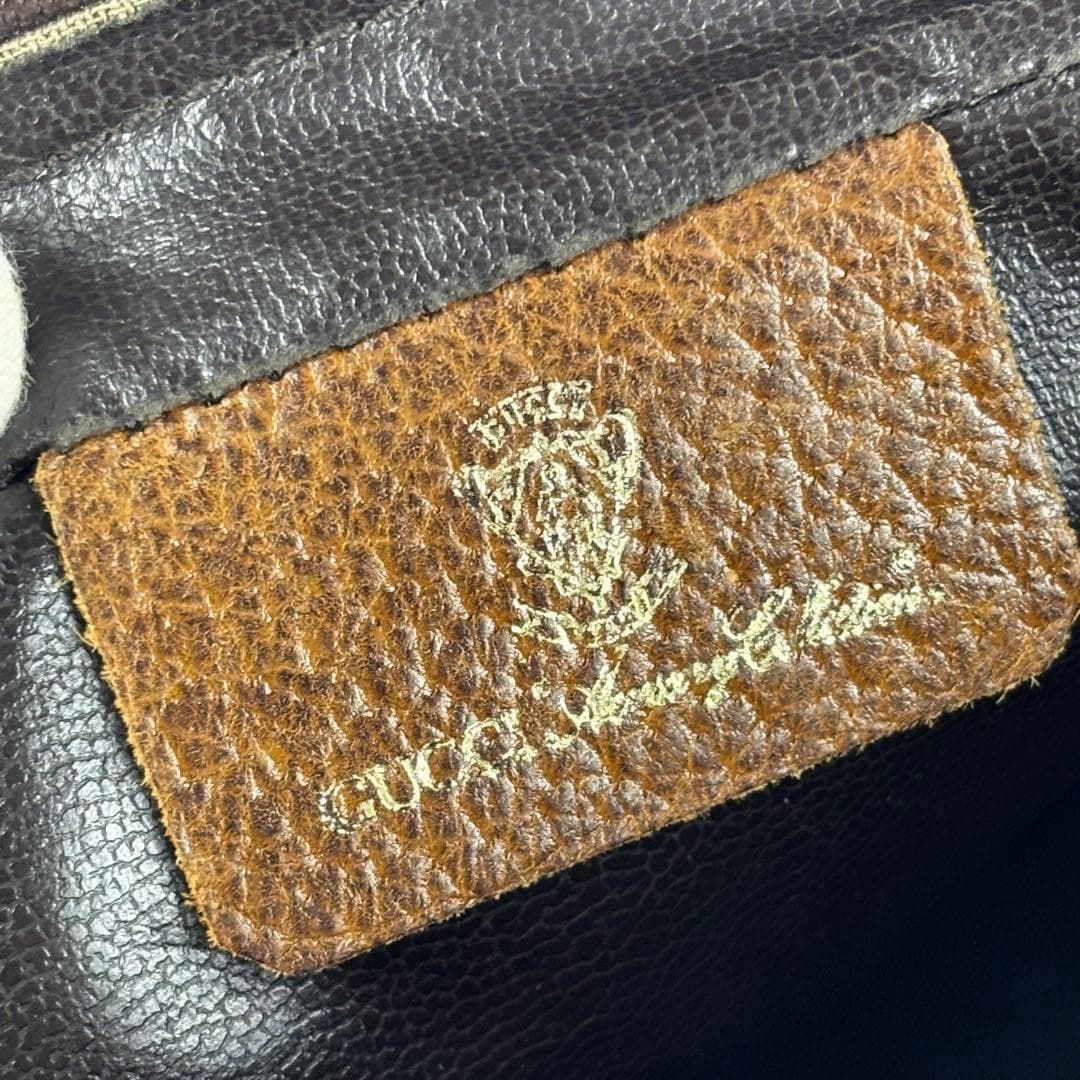 GUCCI Sherry Line GG Beige Clutch Bag Second Leather Vintage Logo from Japan PVC thumbnail 12