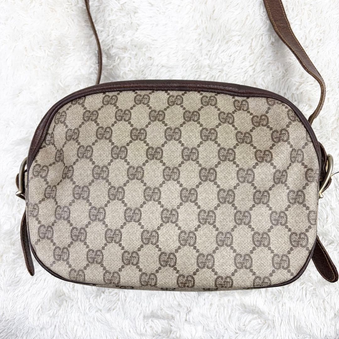 GUCCI Old GUCCI GG Supreme Diamante Shoulder Bag Brown Logo Hardware Italy thumbnail 3