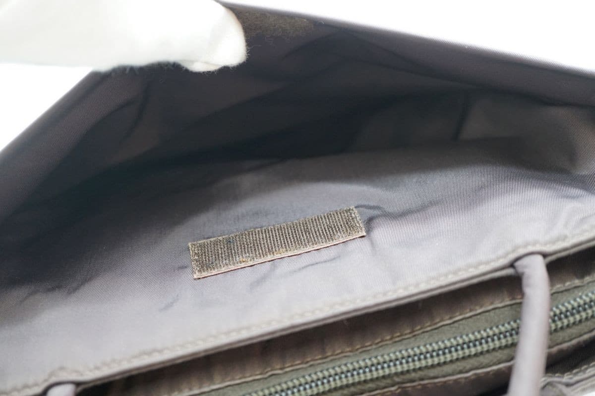 Prada B8486 Brown Nylon Semi Shoulder Tote Bag Triangle Logo Vintage Authentic thumbnail 6