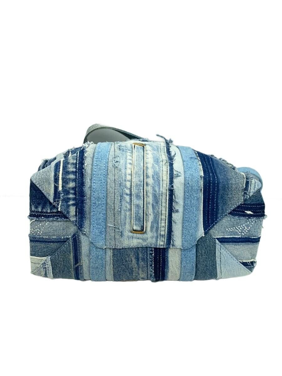 Balenciaga Blue Denim Barbes Patchwork Large Tote Bag Women Auth From Japan RIN thumbnail 4
