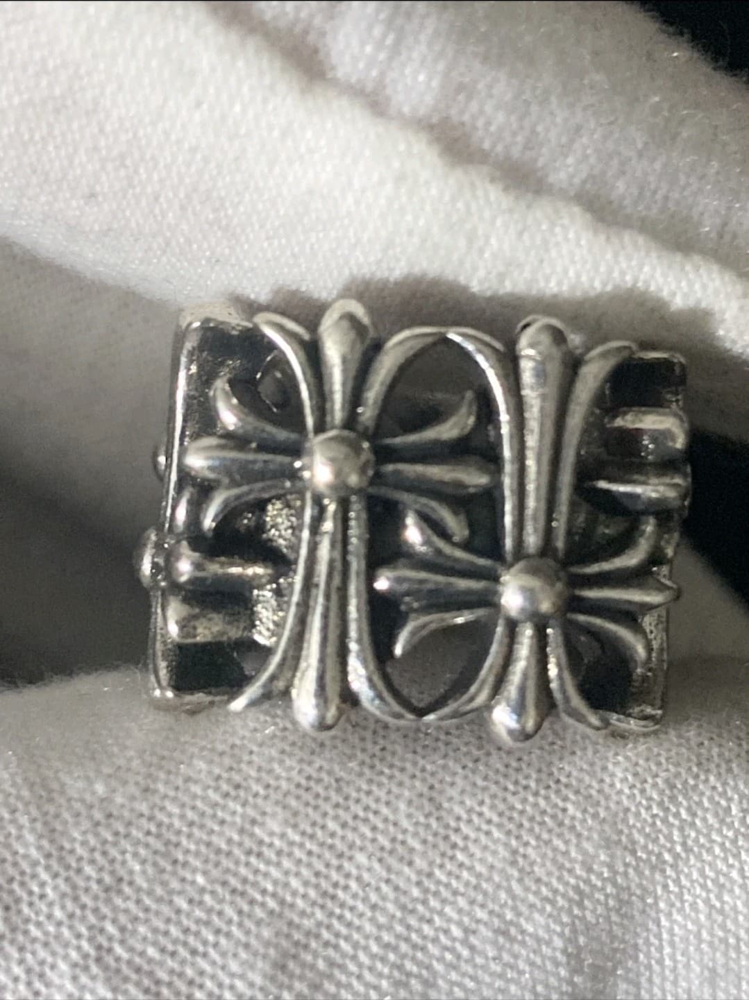 Chrome Hearts Square Cemetery Ring Size 6 -13.55grams