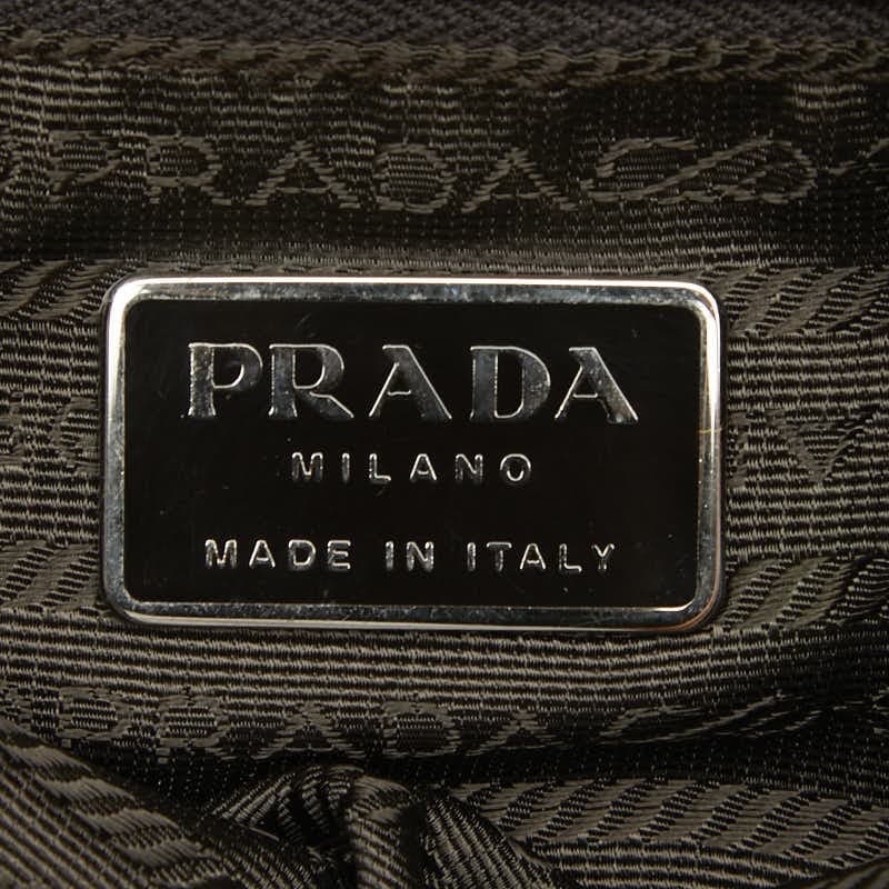 Prada B9475 Brown Wool Haircalf Shoulder Bag Vintage Authentic thumbnail 9