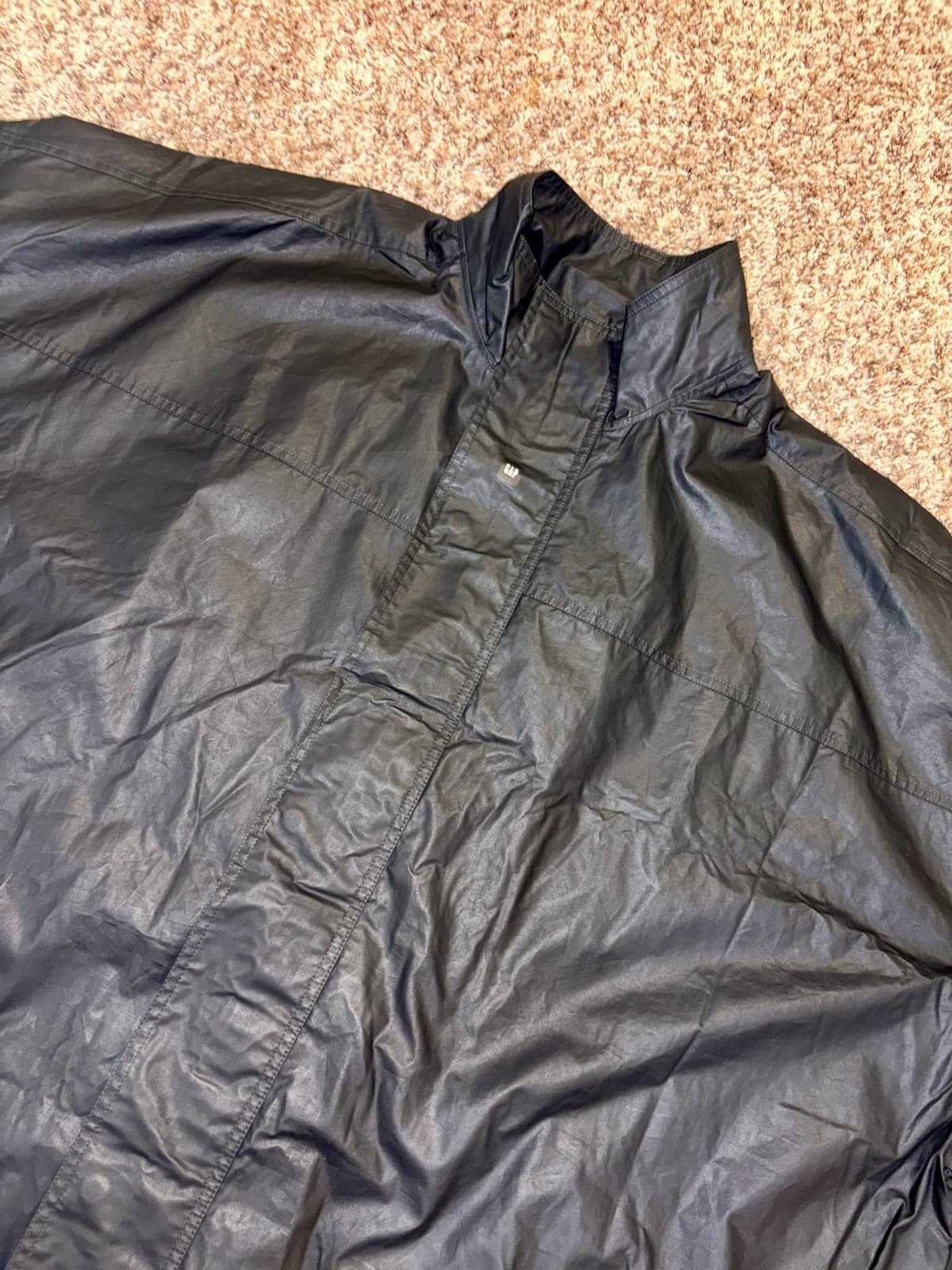 Yeezy Gap Coated Cotton Light Parka Size L Balenciaga Black thumbnail 3