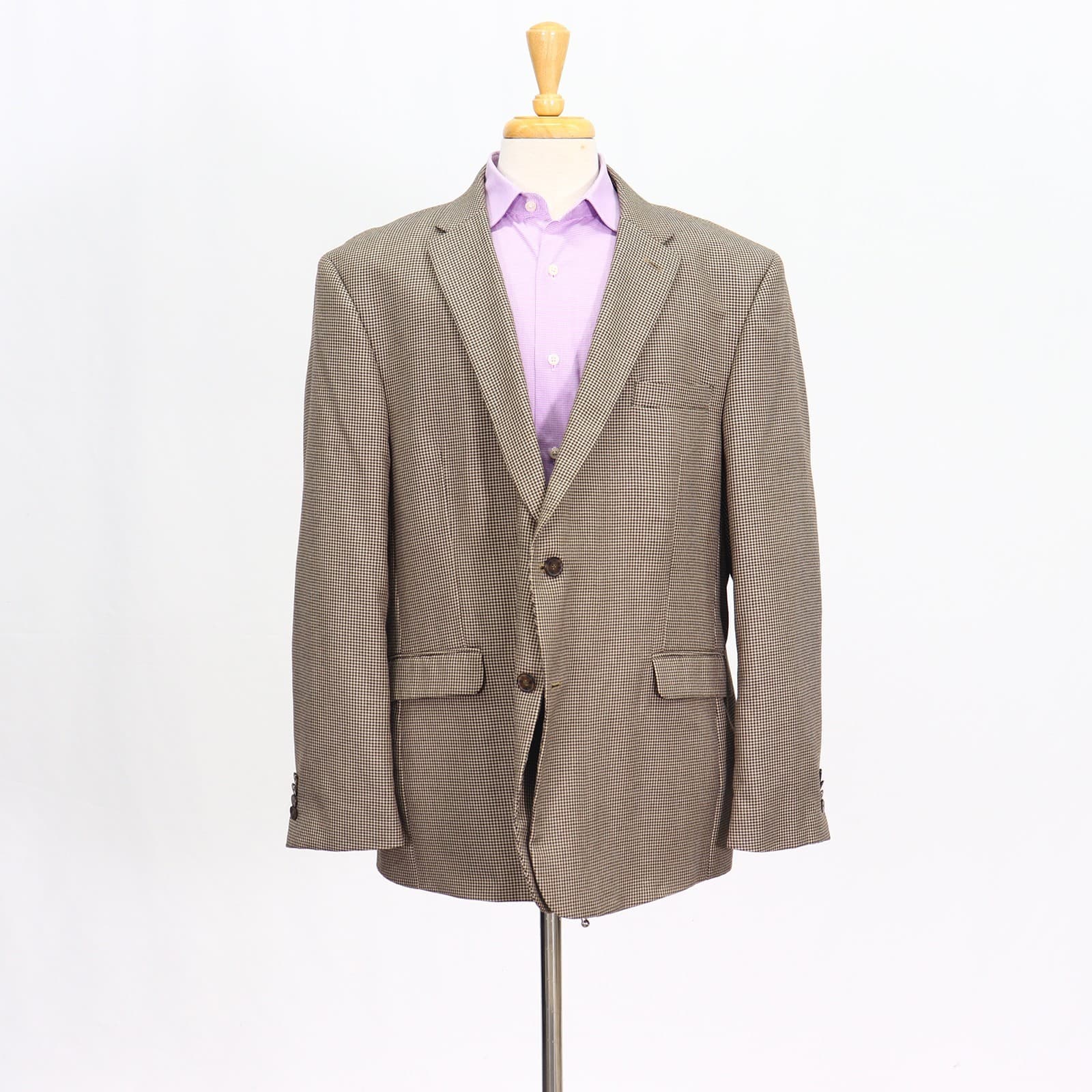 Tommy Hilfiger 50R Brown Sport Coat Blazer Jacket HT 2-Button Polyester