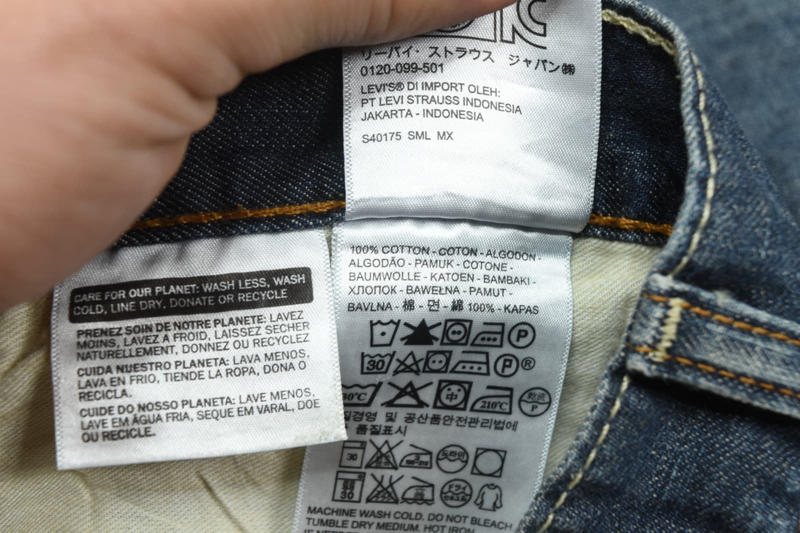 Levis 527 Boot Cut Jeans Mens 36x32 Blue Standard Fit 5-Pocket Cotton Denim thumbnail 5