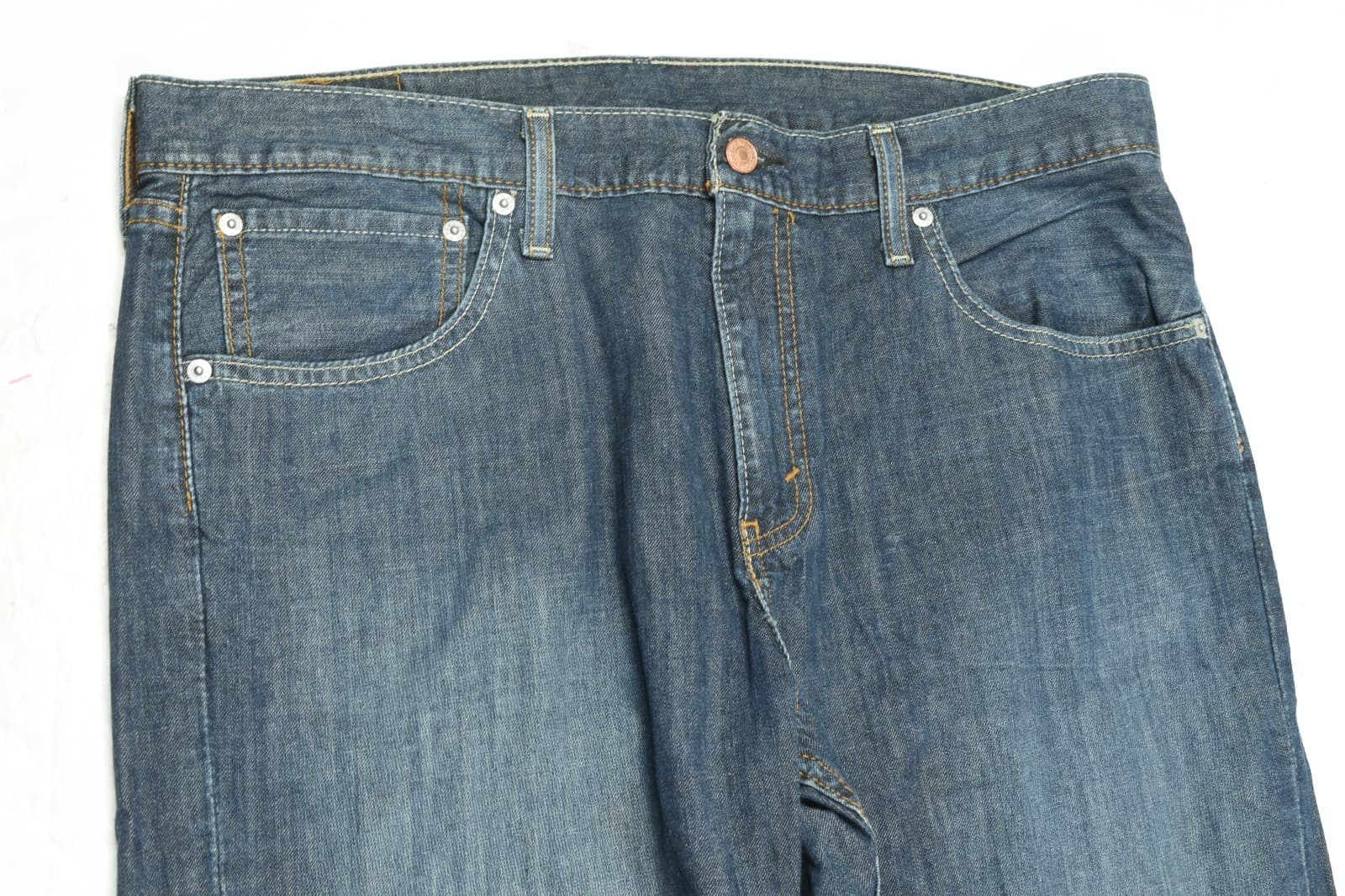 Levis 527 Boot Cut Jeans Mens 36x32 Blue Standard Fit 5-Pocket Cotton Denim thumbnail 3