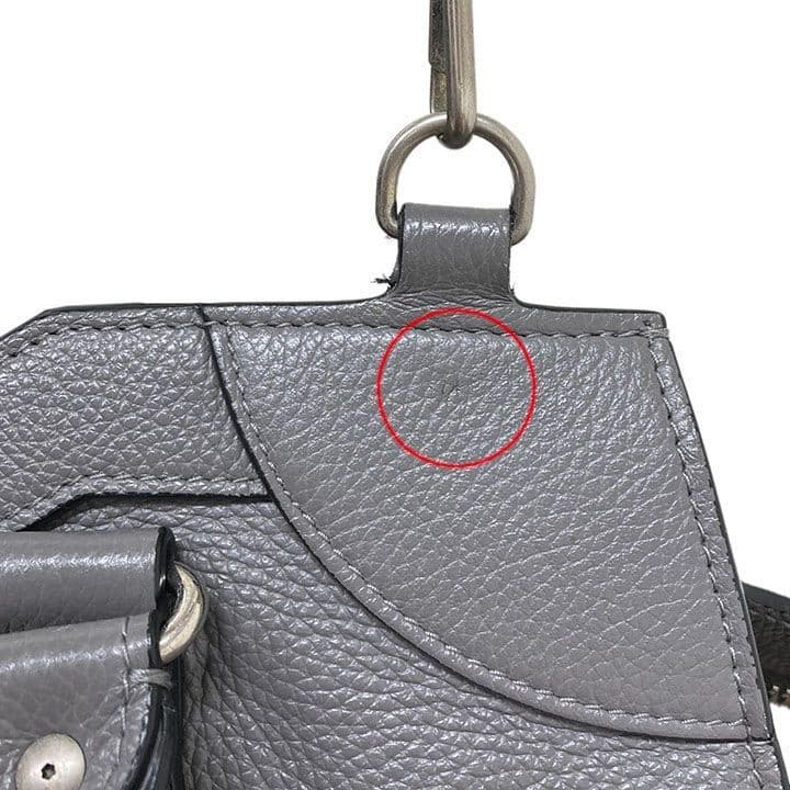 BALENCIAGA 2-Way Bag Neo Classic Medium Gray Handbag Shoulder Bag From Japan thumbnail 12