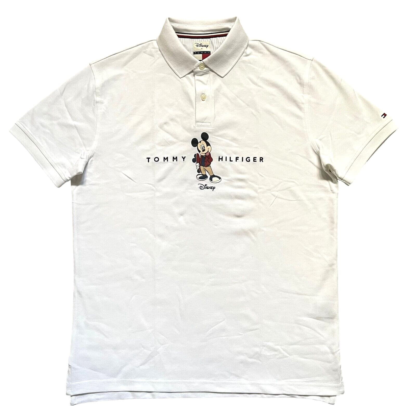 Disney X Tommy Hilfiger Men's Stretch Mesh Regular Fit Mickey Mouse Polo Shirt