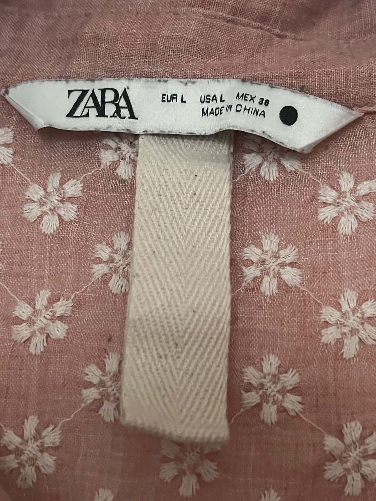 Zara Women's Floral Embroidered Maxi Dress  size large Boho Hippie Summer thumbnail 6