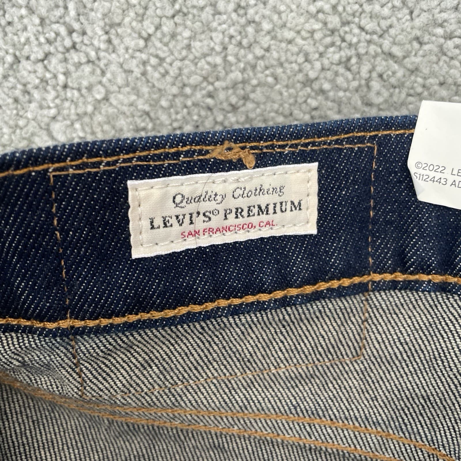 Levi's 511 Big E Slim Premium Selvedge Denim Blue Stretch Jeans Mens Size 32x30 thumbnail 9