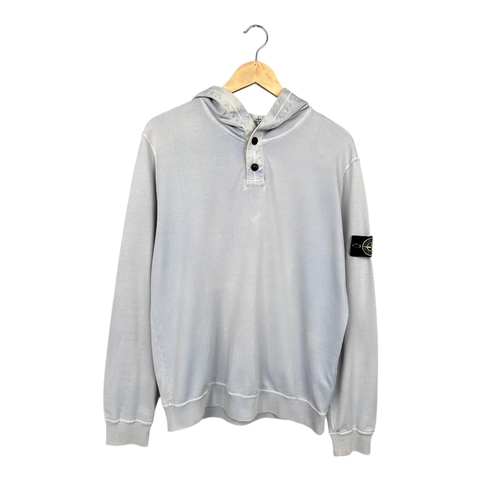 SS 2013 STONE ISLAND Two Button Hoodie Blue Faded size XL
