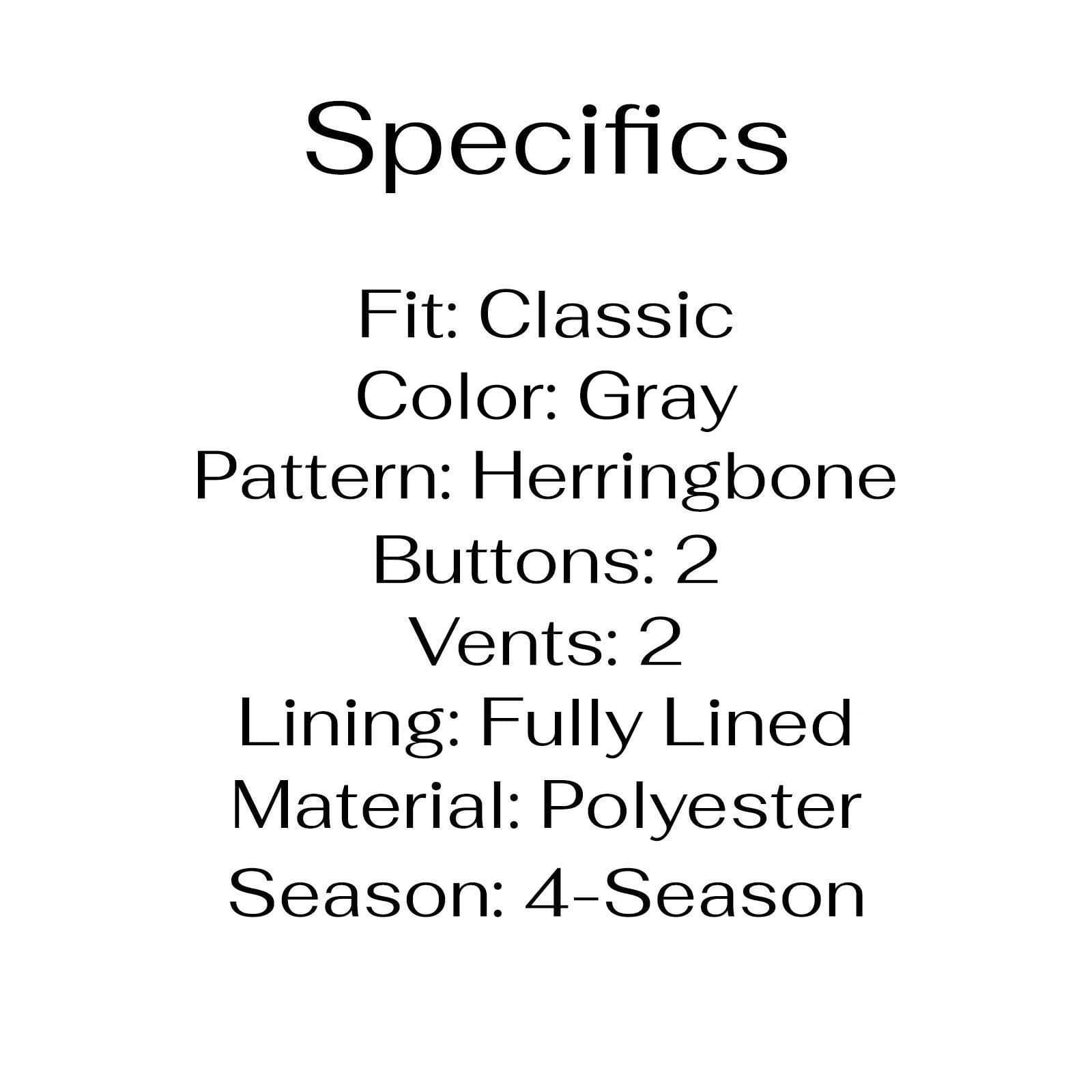 Michael Kors 44S Gray Sport Coat Blazer Jacket HB 2-Button Polyester thumbnail 4