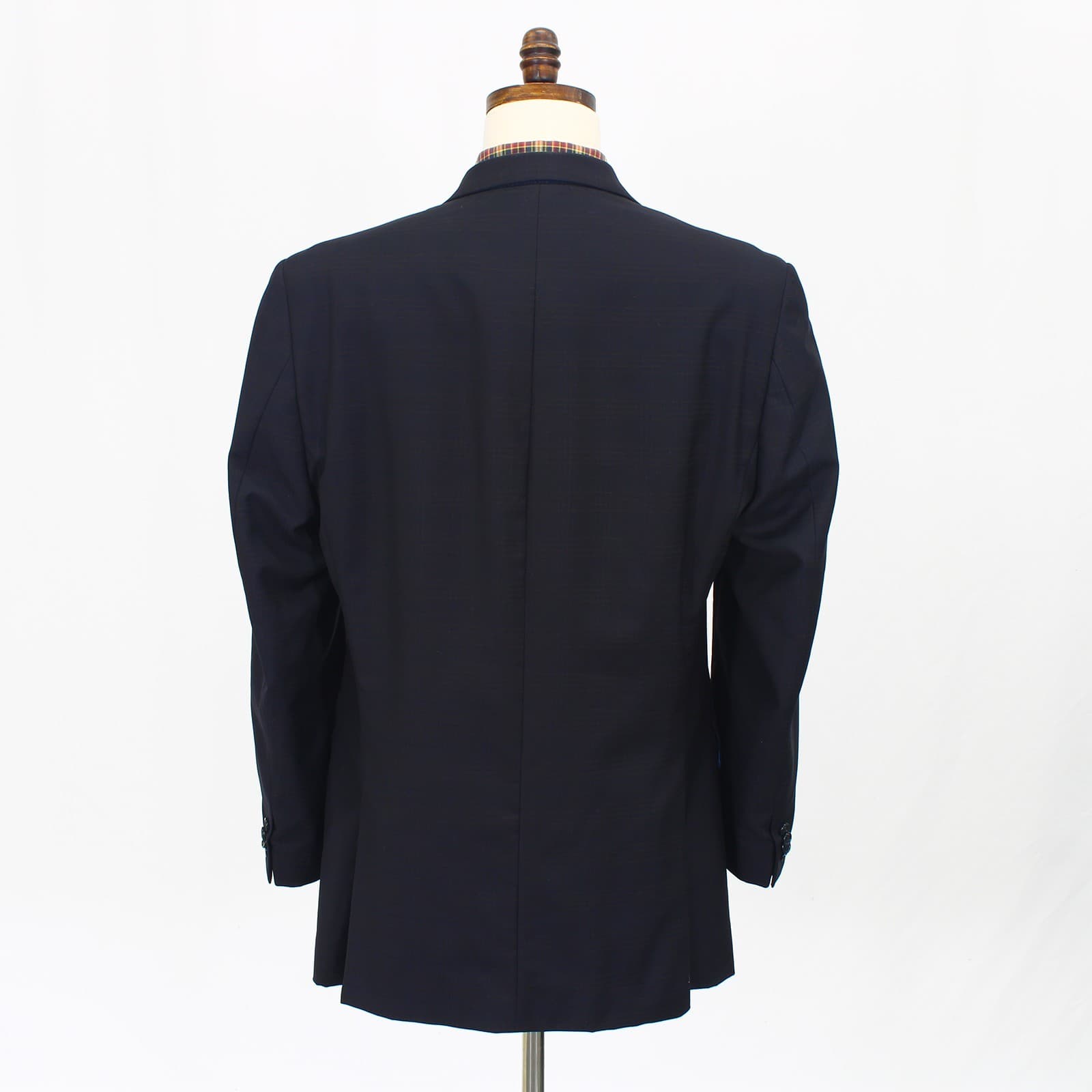 Michael Kors 42L Navy Sport Coat Blazer Jacket Check 3-Button Wool thumbnail 7